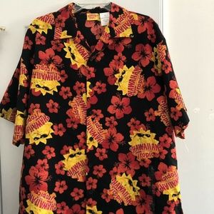 Hawaiian Tropic Men's XL Happy Sun Camp Shirt